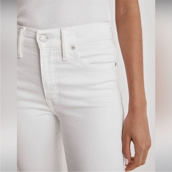 Madewell NWT Kick Out Crop Jeans Size 26 in Pure White - Picture 6 of 13